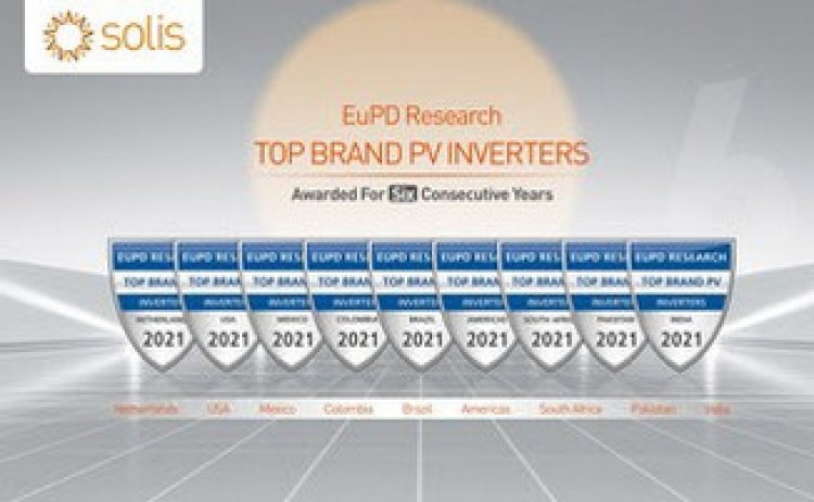 Награды Top PV Brand 2021 на пяти континентах удостоились инверторы Solis
