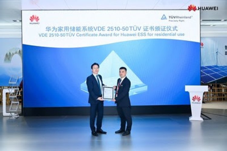 Сертификаты TUV Rheinland получает система накопления энергии Huawei