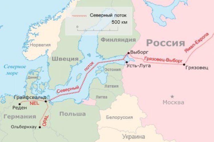 «Газпром» начал заполнение первой нитки газопровода «Северный поток – 2»